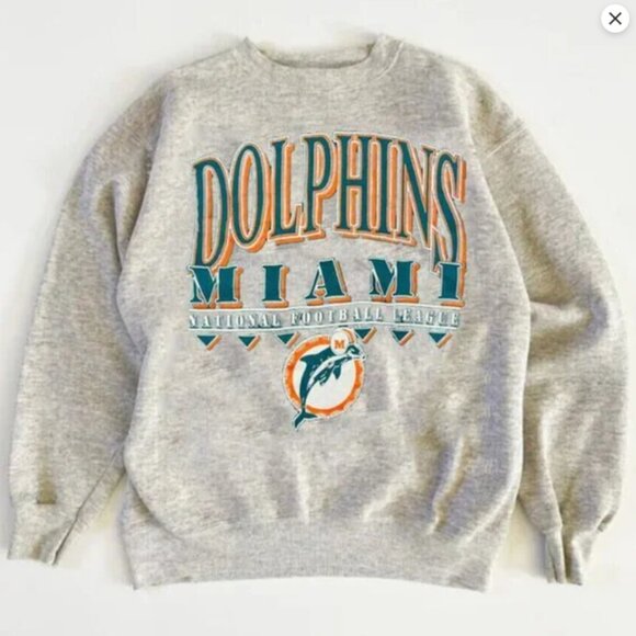 1994 Miami Dolphins Sweatshirt Miami Dolphins football retro style shirt tee - Picture 2 of 2